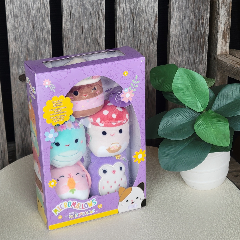 Micromallows Plush Toy Set -5 Piece 2.5" Each - Picture 2 of 5